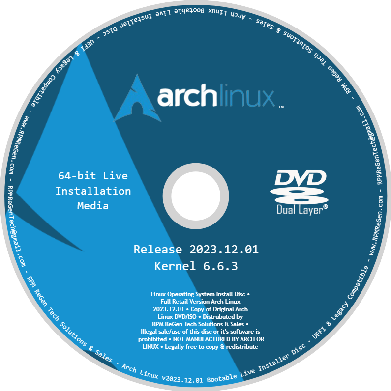 LINUX INSTALLATION DISC - SELECT YOUR DISTRO