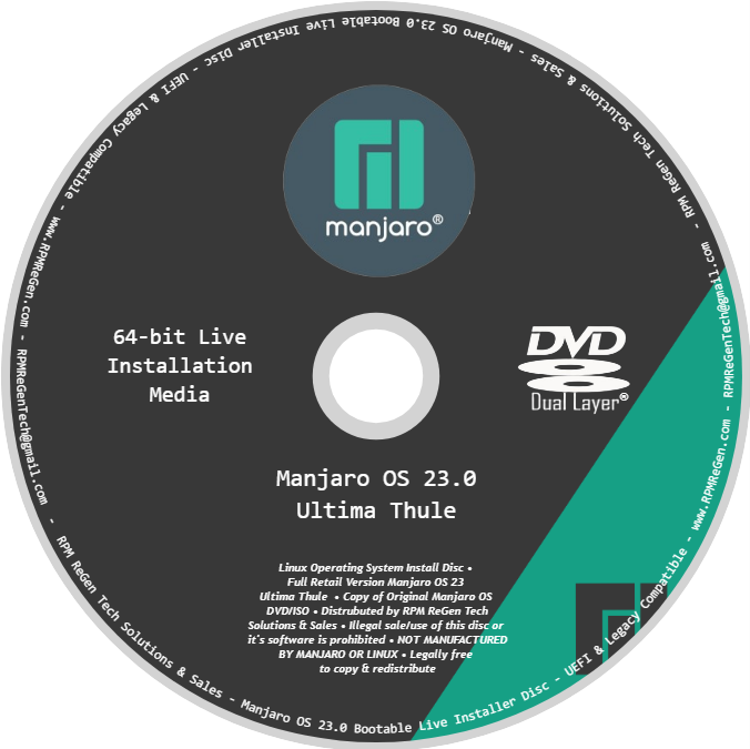 LINUX INSTALLATION DISC - SELECT YOUR DISTRO