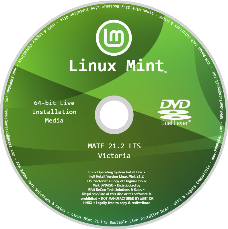 LINUX INSTALLATION DISC - SELECT YOUR DISTRO