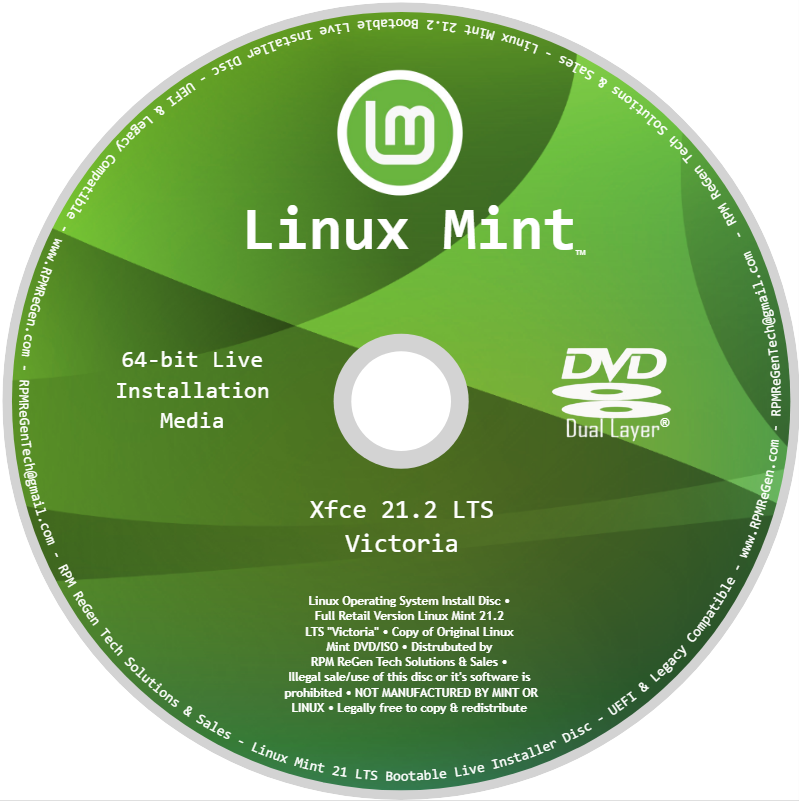 LINUX INSTALLATION DISC - SELECT YOUR DISTRO