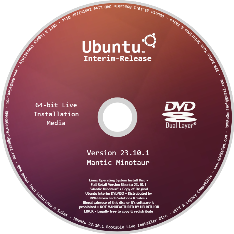 LINUX INSTALLATION DISC - SELECT YOUR DISTRO